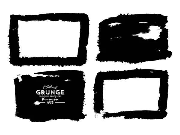 Conjunto Bastidor Grunge Para Diseño — Vector de stock