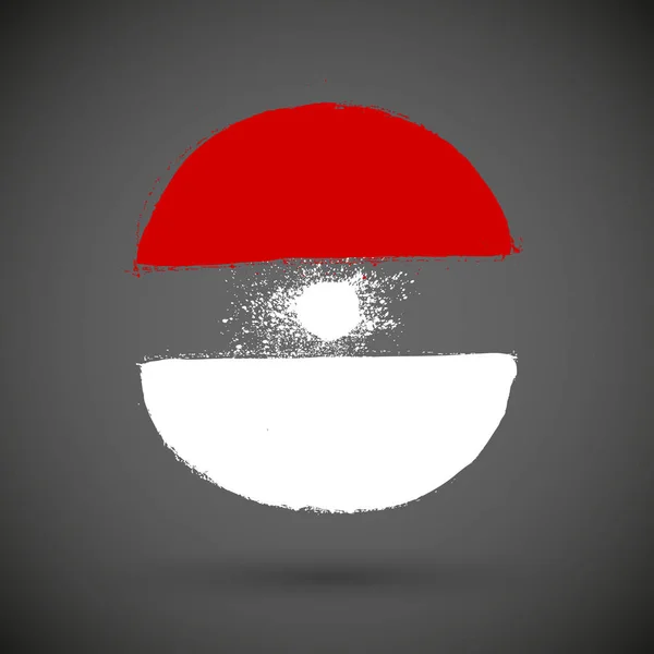 Pokemon Grunge Icon Grey Background — Stock Vector