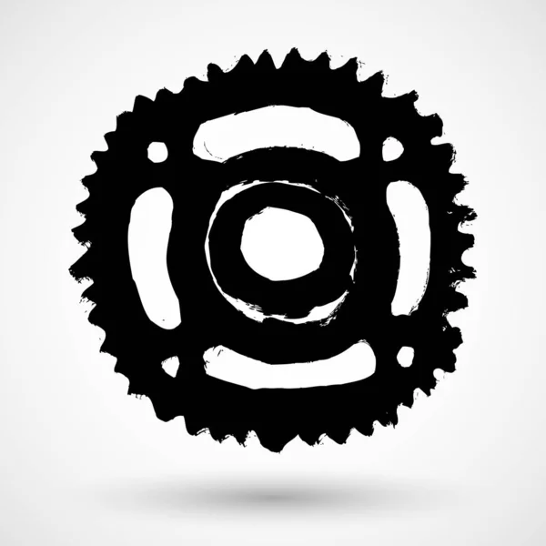 Gear Design Grunge Element — Stock Vector