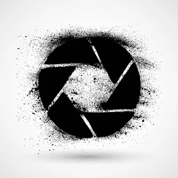 Grunge Membran Symbol Isoliert Auf Weißem Hintergrund — Stockvektor