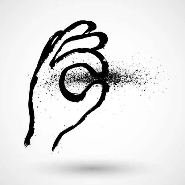 Grungy Signe Isolé Sur Fond Blanc — Image vectorielle