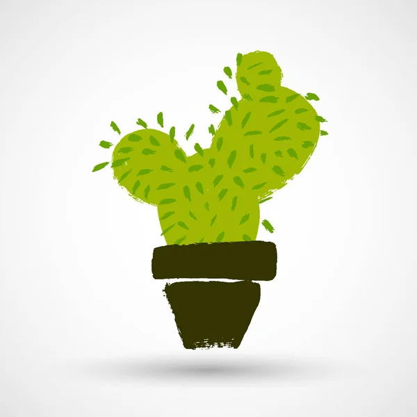 Icono Cactus Aislado Sobre Fondo Blanco — Vector de stock