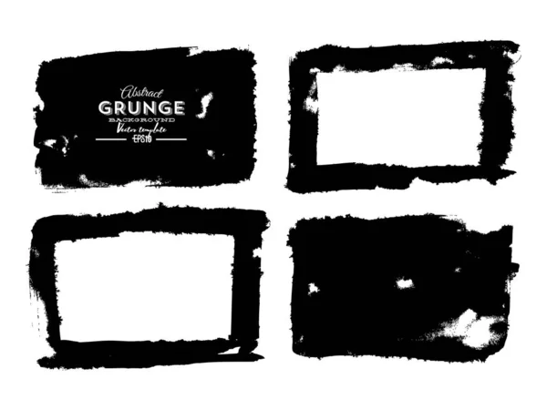 Grunge Frame Set Your Design — Stock Vector