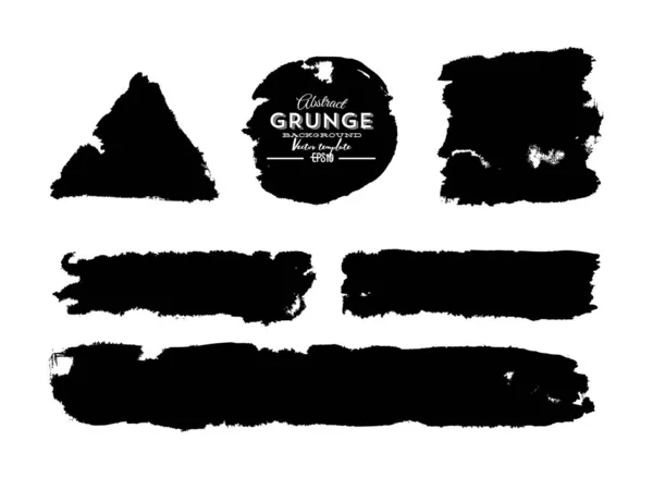 Conjunto Bandeiras Grunge Fundos Grunge —  Vetores de Stock