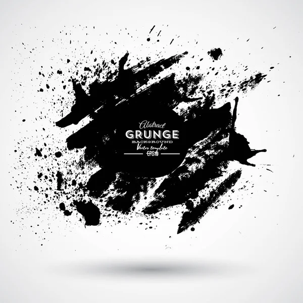 Grunge Splash Banner Rendetlen Folt — Stock Vector
