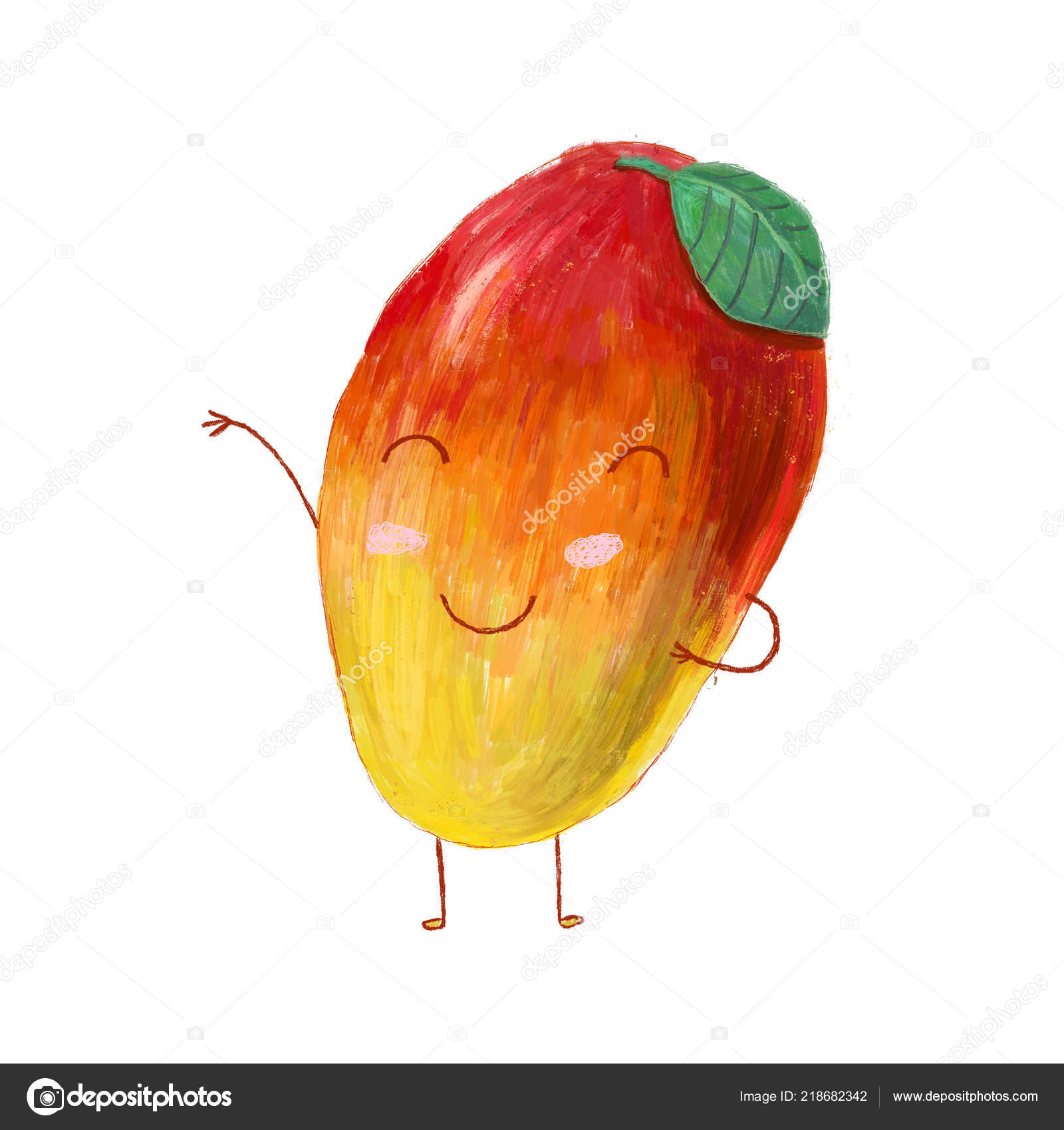 Cute Funny Mango Character Standing Waving Cartoon Summer Illustration Stock Photo by ©LarysaRay 218682342 Cute Funny Mango Character Standing Waving Cartoon Summer Illustration Stock Photo by ©LarysaRay 218682342