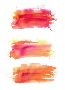 Beyaz arka plan üzerinde izole soyut suluboya