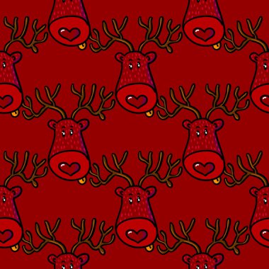 Noel seamless modeli. Arka plan dekorasyon xmas tasarımları için.