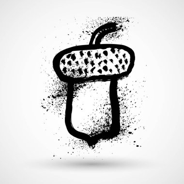 Basit tarzı eski meşe palamudu