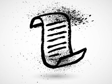 Beyaz arka plan üzerinde izole grungy mektup