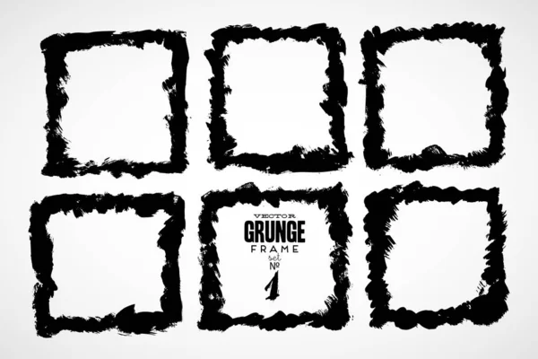 Conjunto Bastidor Grunge Para Diseño — Archivo Imágenes Vectoriales