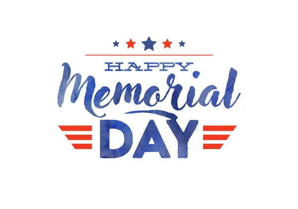 Vlag Van Happy Memorial Day — Stockvector