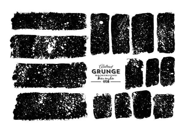 Set Grunge Banners Grunge Backgrounds — Stock Vector