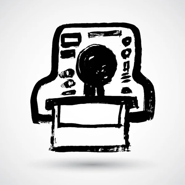 Εικονίδιο Του Φορέα Photocamera Απομονώνονται Λευκό Φόντο — Διανυσματικό Αρχείο