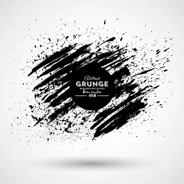 Grunge Splash Banner Macchia Disordinata — Vettoriale Stock