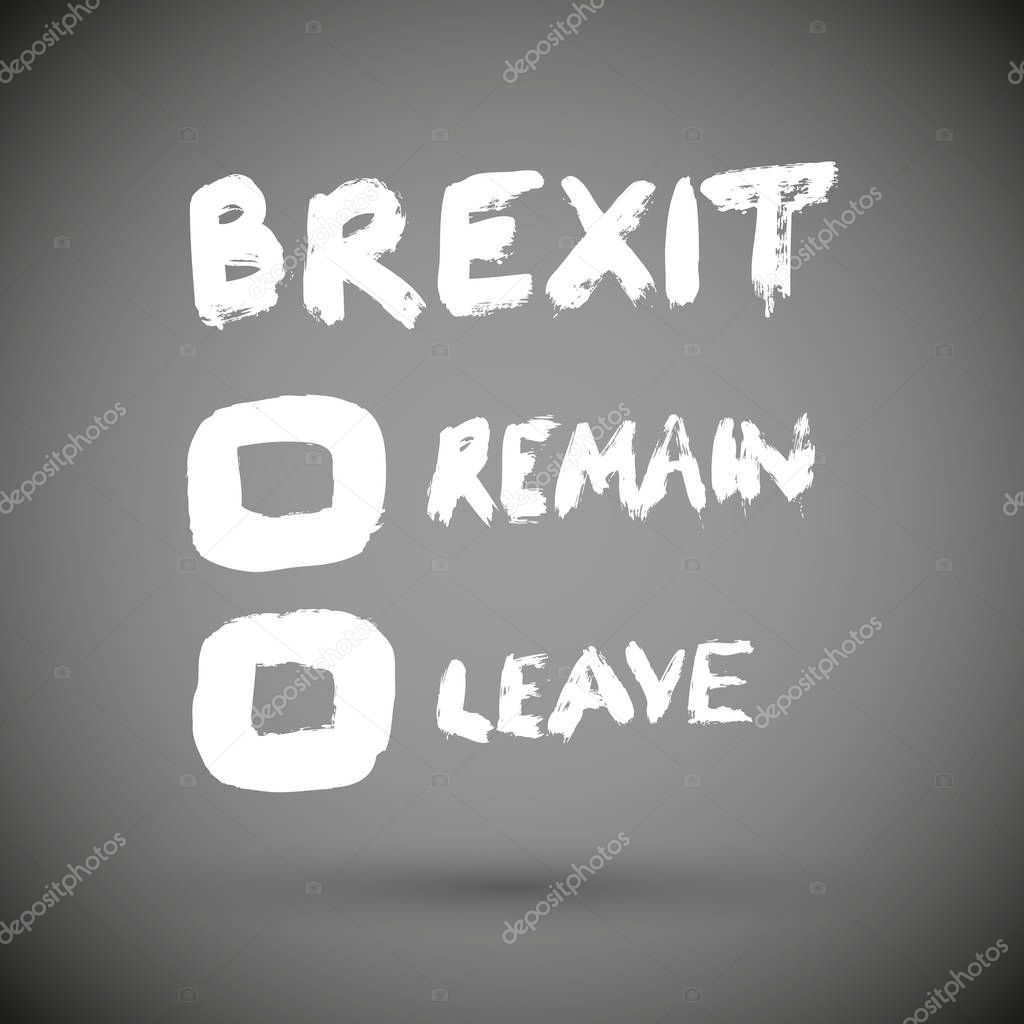 June 23 referendum, Brexit concept.