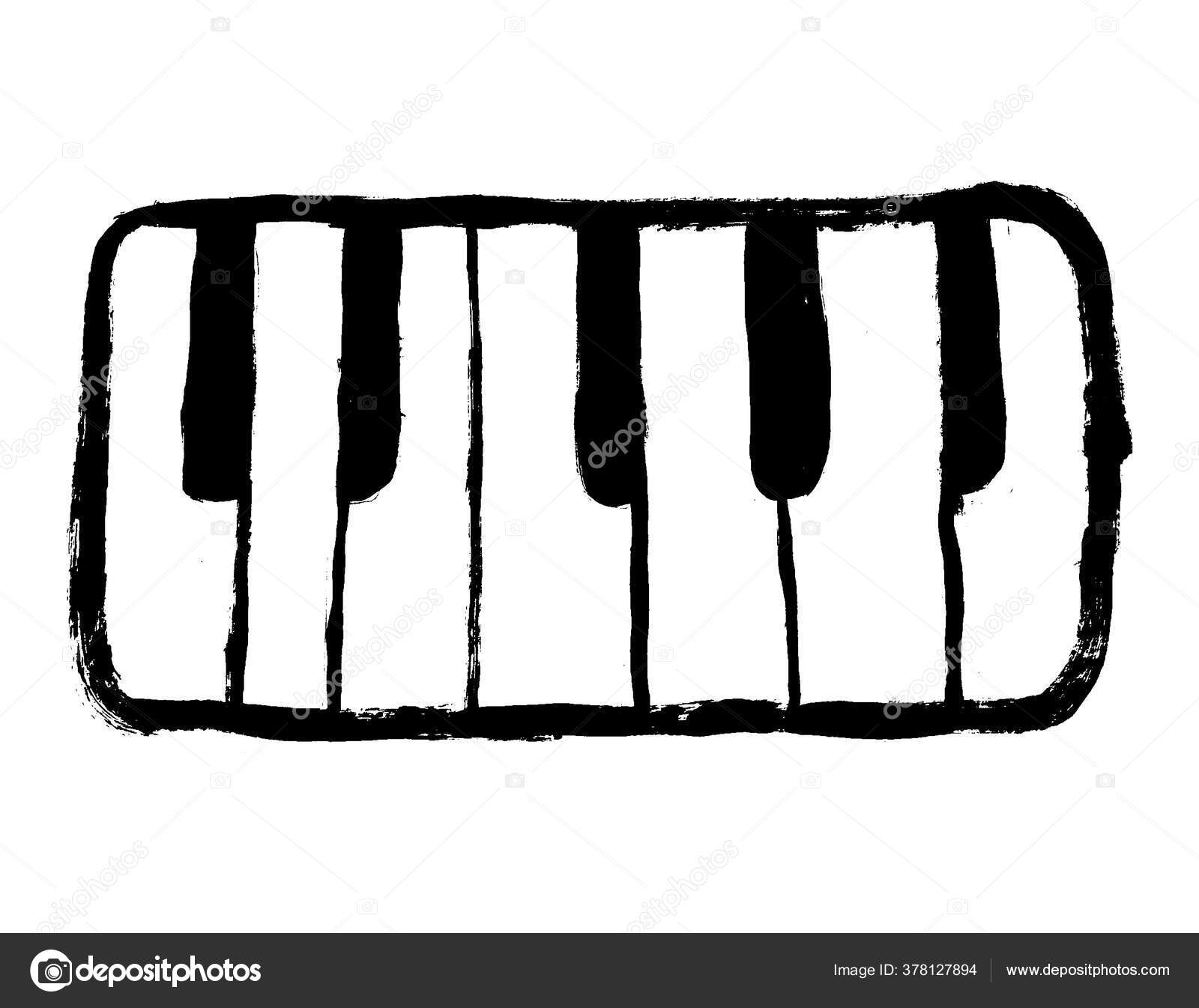 Piano Music Clipart Black And White