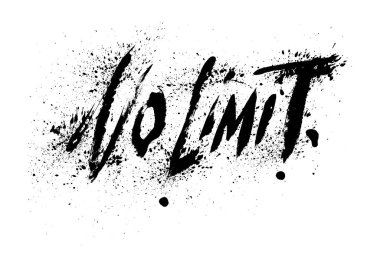 Sınır yok. İlham verici Antrenman ve Spor Salonu Motivasyon Alıntı Çizim İşareti. Yaratıcı Güçlü Spor Vektörü Sert Tipografi Grunge Duvar Kağıdı Posteri Kavramı