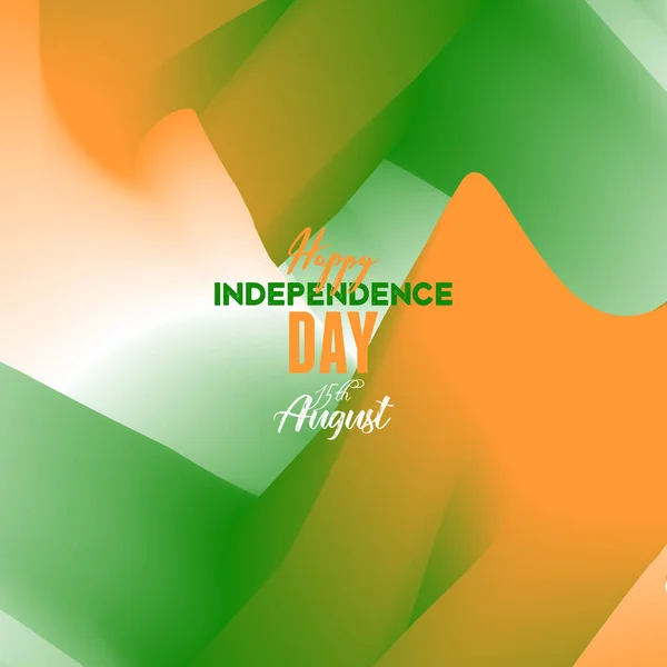 Creative Indian Independence Day Concept Vector Illustration Eps — Stock Vector