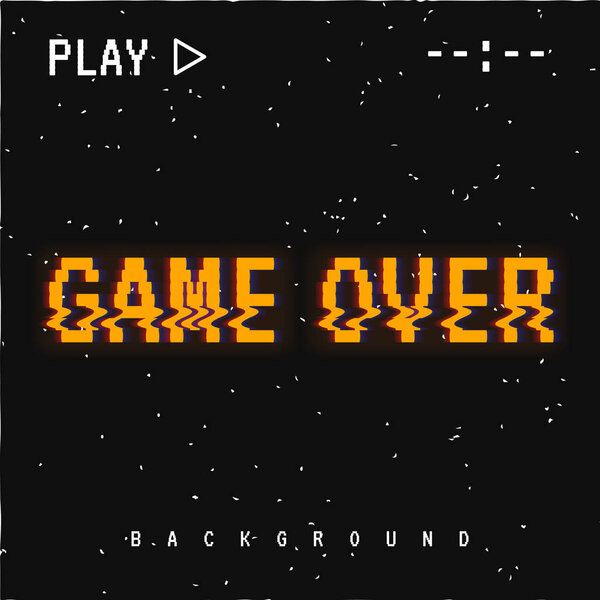 Game over background.