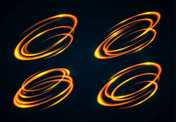 Flare de lentille circulaire . — Image vectorielle
