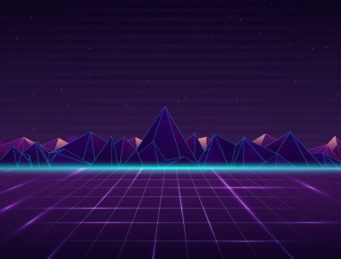 80'li stilde arka plan.