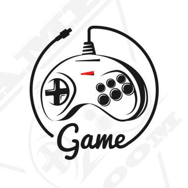 Vektör gamepad logosu.