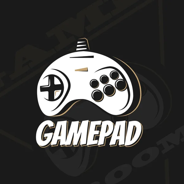 Logo gamepad vettoriale . — Vettoriale Stock