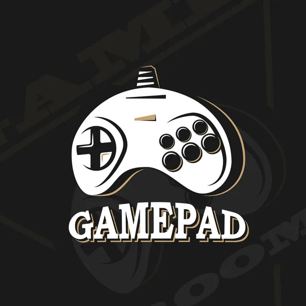Logo gamepad vettoriale . — Vettoriale Stock