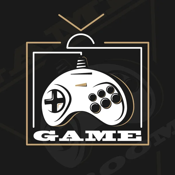 Logo gamepad vettoriale . — Vettoriale Stock