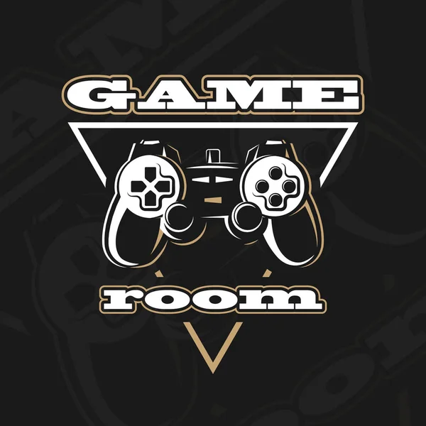 Vector gamepad-logo. — Stockvector