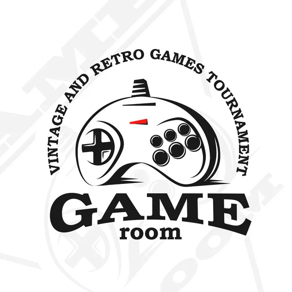 Logotipo do gamepad vetorial . —  Vetores de Stock