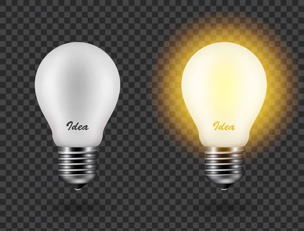 Light bulb vector illustration. — Stock Vector