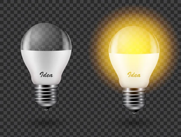 Light bulb vector illustration. — Stock Vector