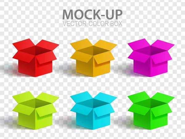 Caja de maquetas vectorial . — Vector de stock