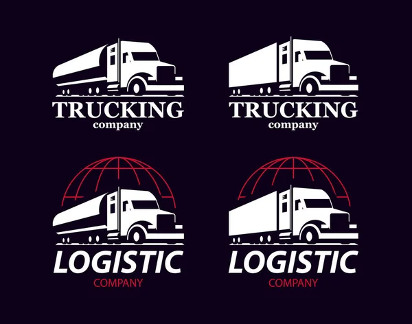 Logo du camion vectoriel . — Image vectorielle