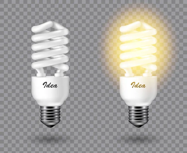 Light bulb vector illustration. — Stock Vector