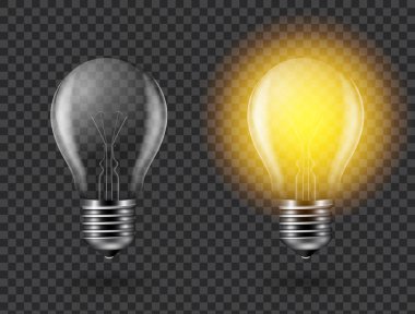 ampul vektör illüstrasyonu.