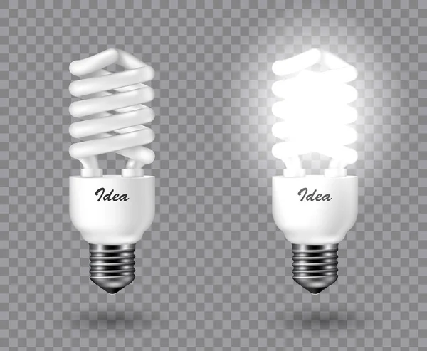 Light bulb vector illustration. — Stock Vector