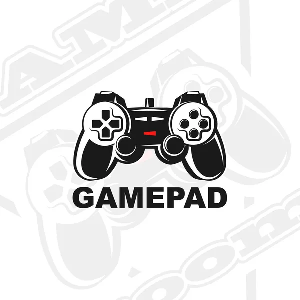 Vektor gamepad logotyp. — Stock vektor