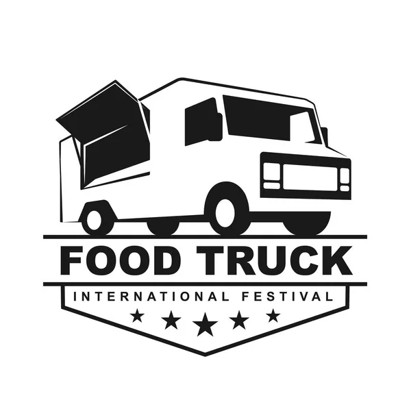 Vector illustratie Food truck. — Stockvector