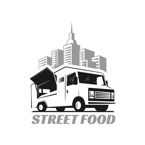 Vector illustratie Food truck. — Stockvector