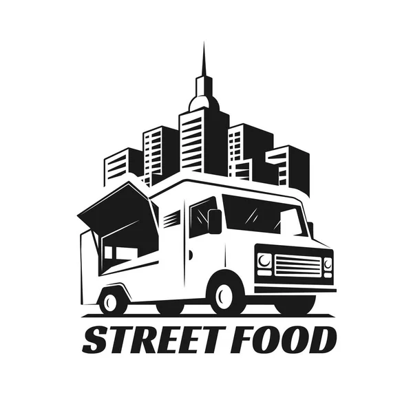 Vektor Illustration Food Truck. — Stockvektor