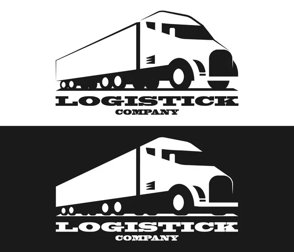 Logo de camion éco vectoriel . — Image vectorielle