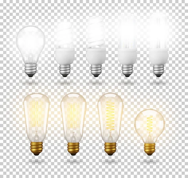 Vector Isolated light bulb. — Stock Vector