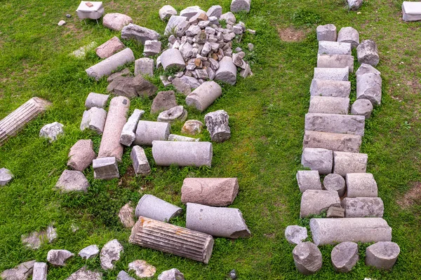 Detail Van Romeinse Ruïnes Van Het Forum Romanum Roman Forumis — Stockfoto