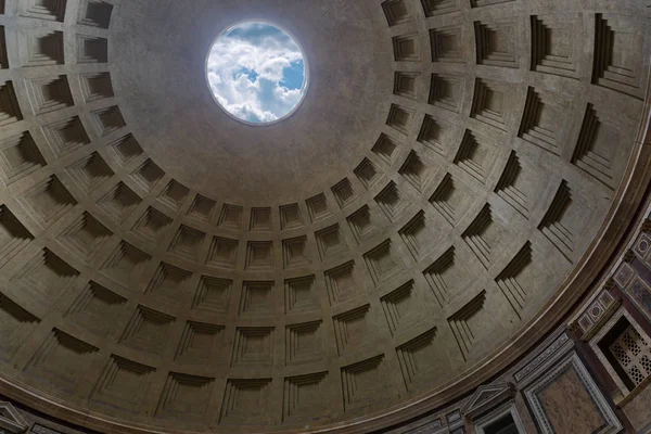 Vista Para Interior Panteão Roma Itália — Fotografia de Stock