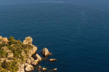 Sicilya: Isola Bella'nın Adası havadan görünümü