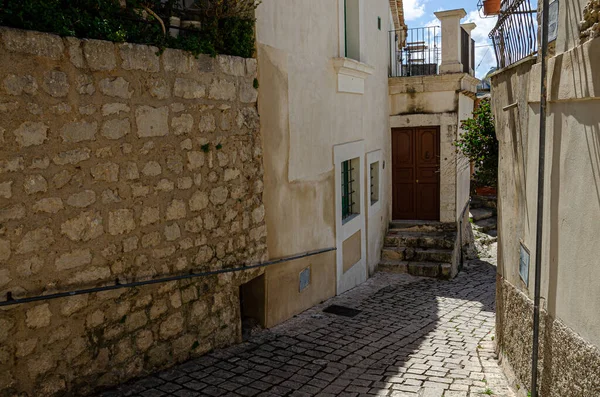 Alley Ancient Sicilian Town Splendid Stone Road — Stock Photo, Image
