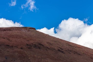 Yanardağ Etna, Sicilya (İtalya). Zirvesinin karakteristik belirtileri